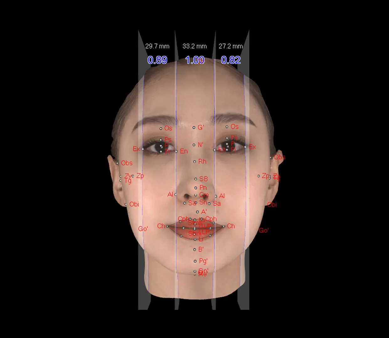 눈과 미간의 균형